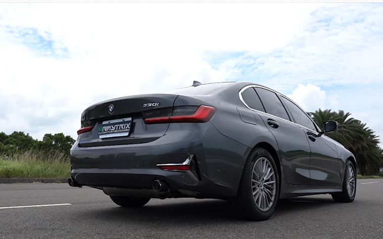 Звучание BMW 330i 2019 года с выхлопом от Armytrix