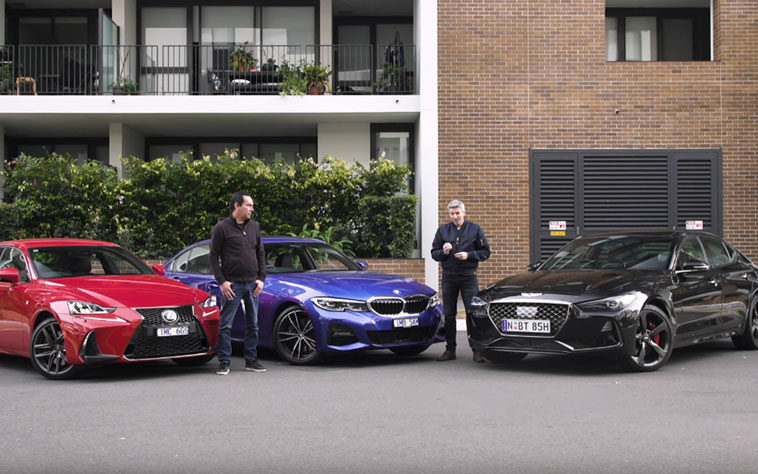BMW 330i vs Genesis G70 и Lexus IS 350 Comparison
