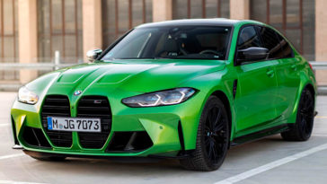 BMW M3 2021 Java Green Metallic